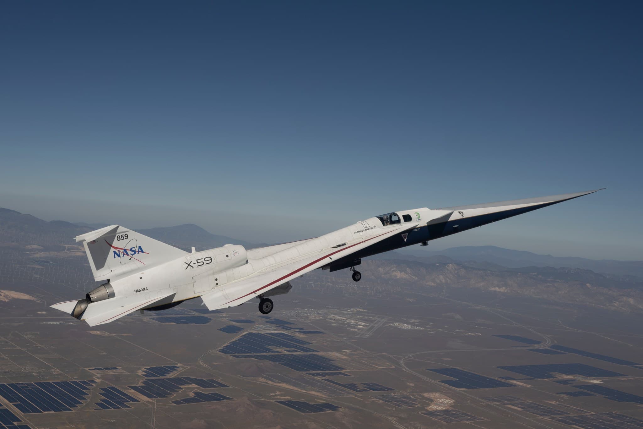 NASA's X-59 Experimental Aircraft Completes Second Flight